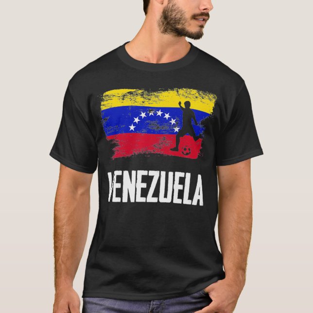 T-shirt Venezuela Drapeau Jersey équipe vénézuélienne de f (Devant)