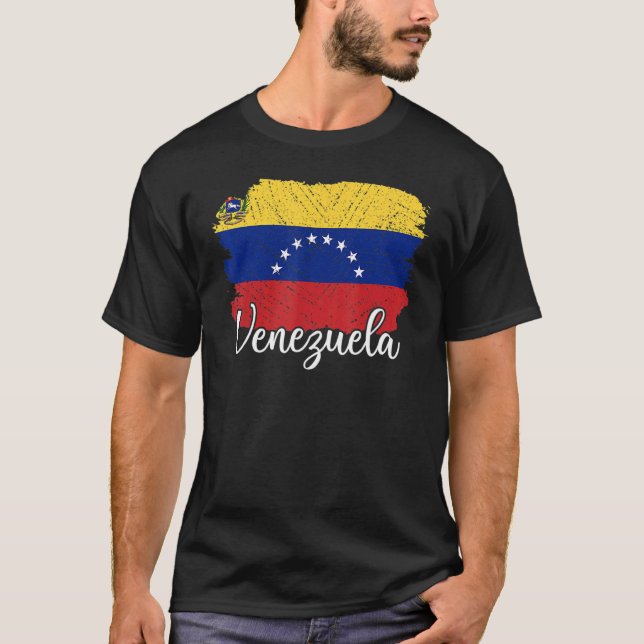 T-shirt Venezuela Flag Men Women Kids Venezuela Country (Devant)