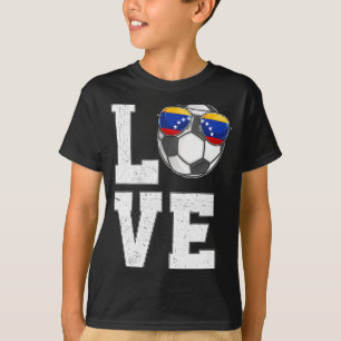 T-shirt Venezuela Football Amour Supporter Vénézuélien Dra