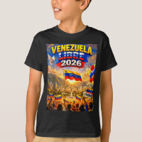 Venezuela Libre 2026 Drapeau du cœur du Venezuela
