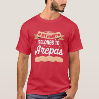 T-shirt Venezuela Nourriture Arepasraditional Nourriture f