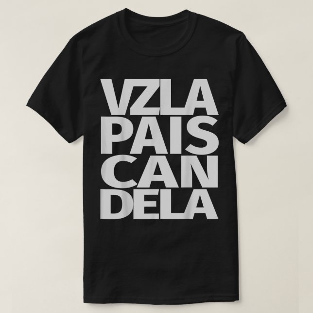 T-shirt Venezuela Pais Candela Venezuela (Design devant)