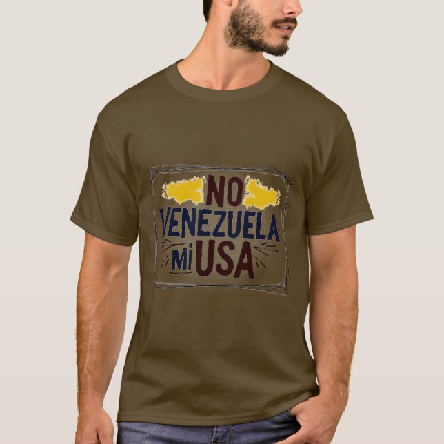 T-shirt Venezuela pas mes USA (Devant)