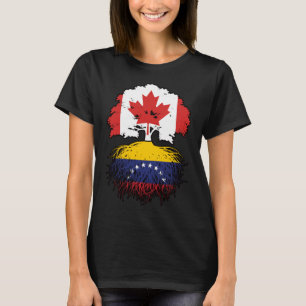 T-shirt Venezuela Venezuela Canada vénézuélien racines d'a