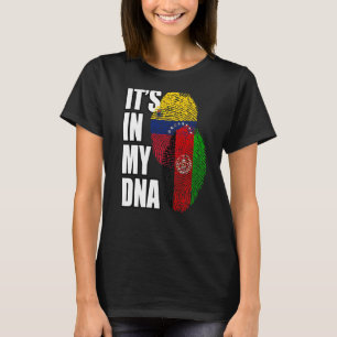 T-shirt Vénézuélienne Et Afghane Mélange Drapeau Adn Patri