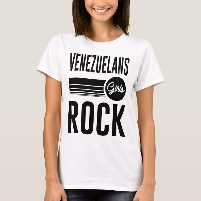 T-shirt vénézuéliennes filles rock (Devant)