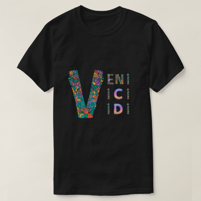 T-SHIRT VENI, VIDI, VICI (Design devant)