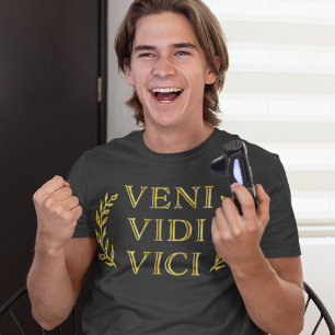 T-shirt Veni Vidi Vici Funny Gamer Athlète ou diplômé