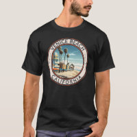 Venice Beach California Bowwalk Travel Art Retro