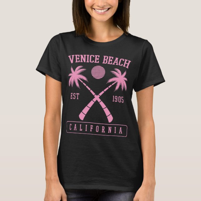 T-shirt Venice Beach California Fondée 1905 Retro Pal (Devant)