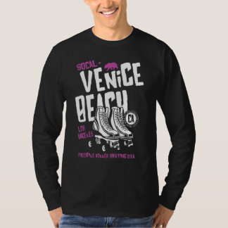 T-shirt Venice Beach California Retro Roller Skate 9