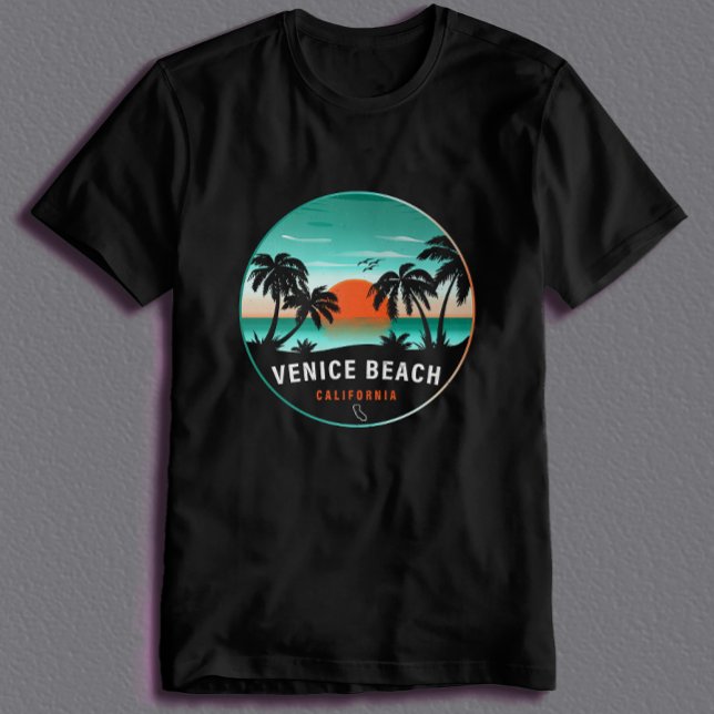 T-shirt Venice Beach California Retro Sunset Souvenirs 60s (Créateur téléchargé)