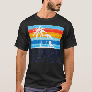 T-shirt Venice Beach Floride Umbrella Beach Chaise Venice