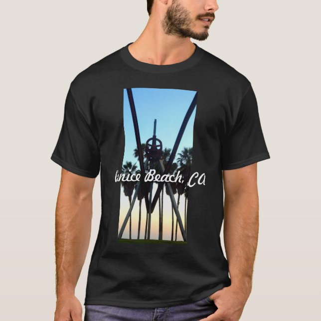 T-shirt Venice Beach Sky California Souvenirs Photo (Devant)