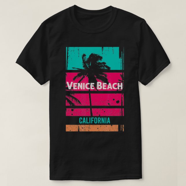 T-shirt Venice Beach Souvenir Californie Rappel 2 (Design devant)