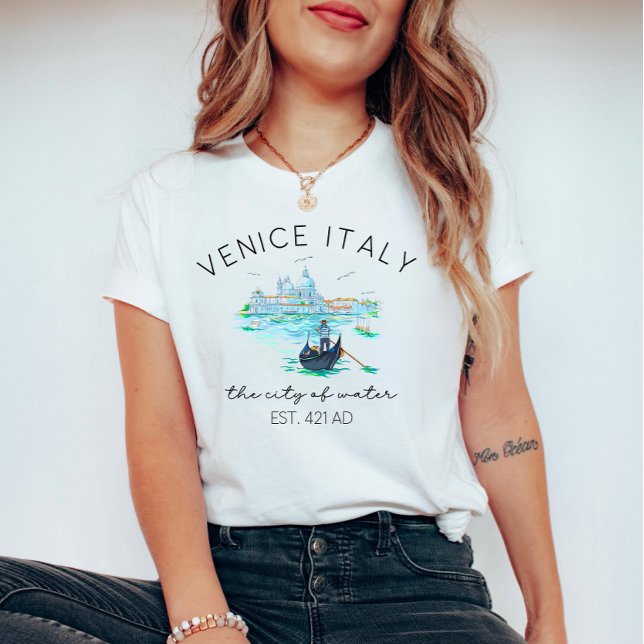 T-shirt Venice Italy – Italian Water City Travel (Créateur téléchargé)
