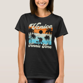 T-shirt Venice Tennis Time - Retro Vintage Paddle Tennis