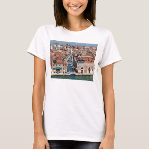 T-shirt Venise a imprimé sur la chemise des femmes,