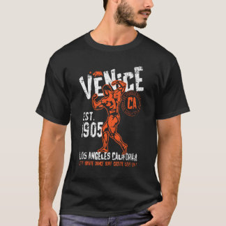 T-shirt Venise Est 1905 Californie Rétro Vintage en détres