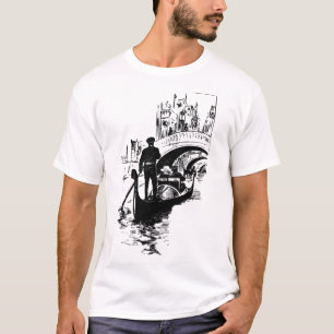 T-shirt Venise Gondole avec Pont
