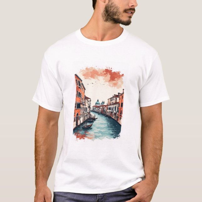 T-shirt Venise, Italie  (Devant)