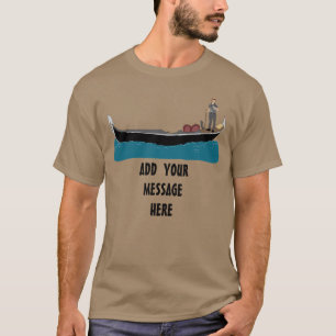 T-shirt Venise, Italie Gondola et Gondolier Italien T-Shir