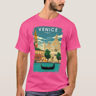 T-shirt Venise Italie Voyage minimal