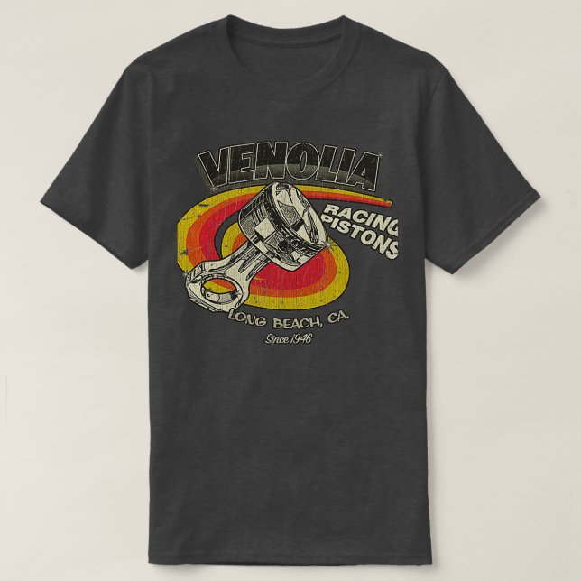 T-shirt Venolia Racing Pistons 1946 (Design devant)