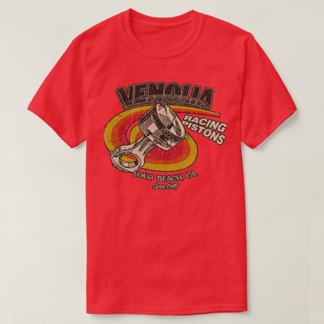 T-shirt Venolia Racing Pistons 1946 TShirtTShirt (Design devant)