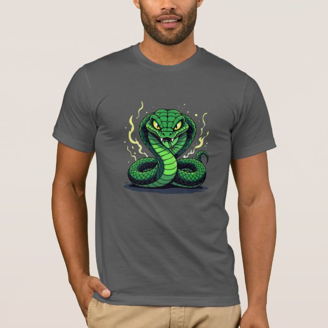 T-shirt Venomous Snake – Danger and Precision (Devant)