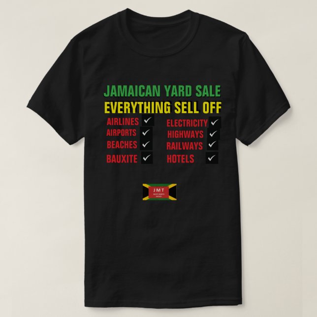 T-Shirt VENTE À LA JAMAÏCAINE S   T (Design devant)