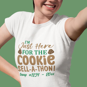 T-shirt Vente de biscuits de Girl Scout drôle personnalisé
