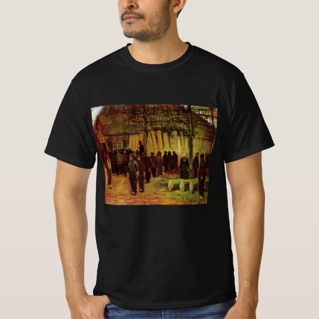 T-shirt Vente de bois d'oeuvre par Vincent van Gogh (Devant)