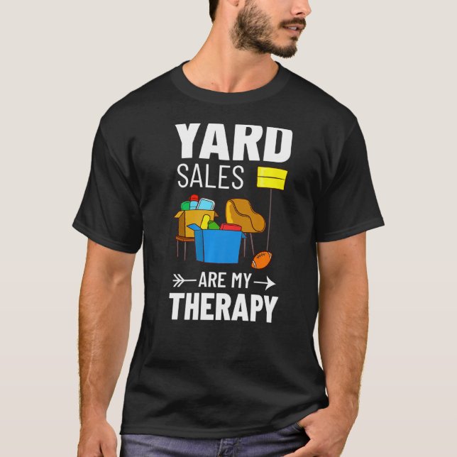 T-shirt Vente de cour près de moi Signer Trouver des objet (Devant)