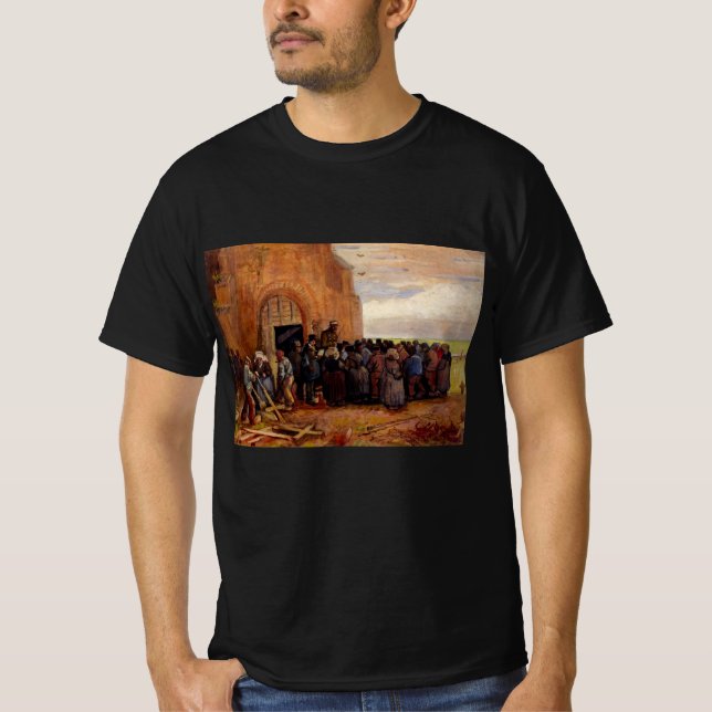 T-shirt Vente de débris de bâtiment par Vincent van Gogh (Devant)