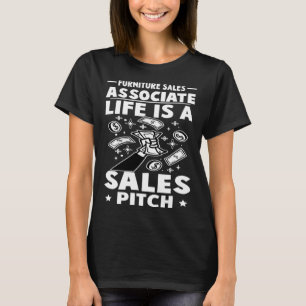 T-shirt Vente De Meubles Vie Associée Est Un Pitch De Vent