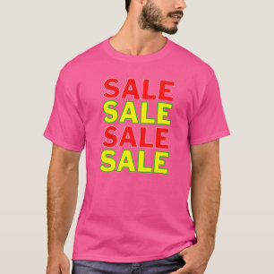 T-shirt Vente Vente Vente Vente Garage Jardin Promo Affich