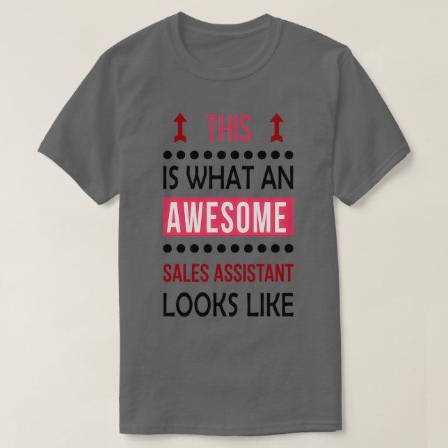 T-shirt Ventes Assistant Magnifique Regards Anniversaire N (Design devant)