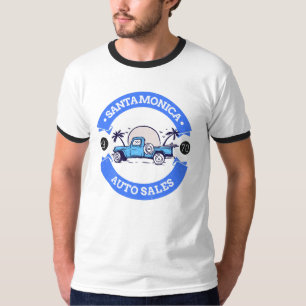 T-shirt Ventes automobiles père Noël Monica