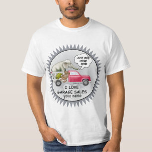 T-shirt Ventes de garage personnalisées