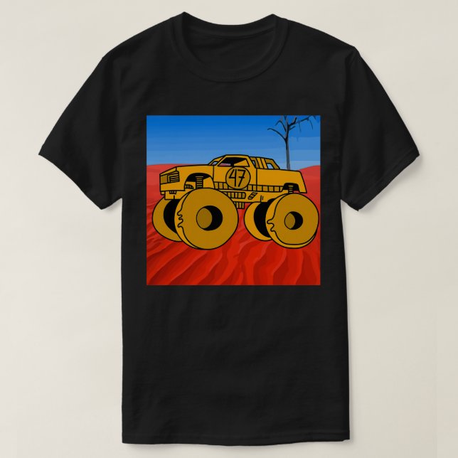 T-shirt Ventilateur Big Monster Trucks (Design devant)
