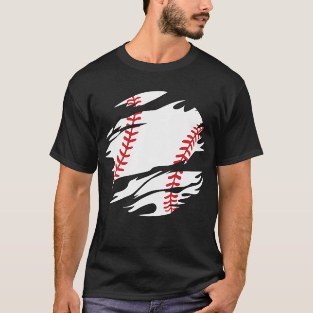 T-shirt Ventilateur de baseball Life Baseball (Devant)
