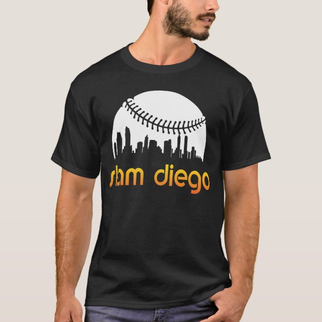 T-shirt Ventilateur De Baseball Slam Diego (Devant)