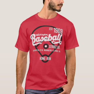 T-shirt Ventilateur de baseball vintage Washington Basebal