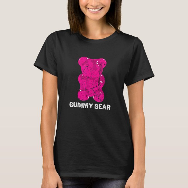 T-shirt Ventilateur de bonbons Gummy Ours doux Gummies (Devant)