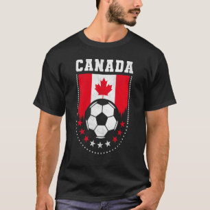T-shirt Ventilateur de football du drapeau du Canada