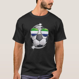 T-shirt Ventilateur de football Sierra Leone Sunglass Socc