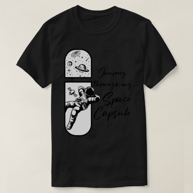 T-shirt Ventilateur de la science de la capsule spatiale A (Design devant)