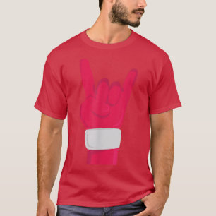 T-shirt Ventilateur De Musique Rock And Roll Hand Père Noë