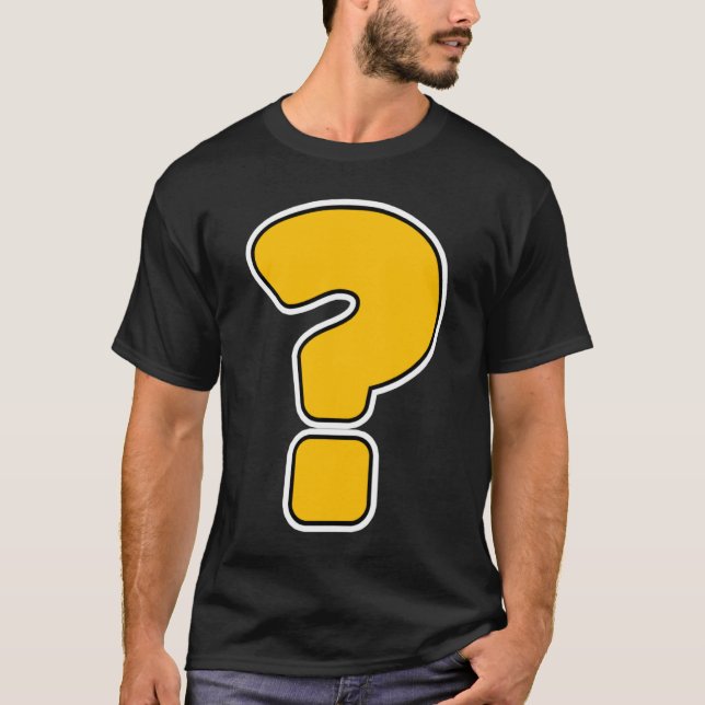 T-shirt Ventilateur de ponctuation de point de question (Devant)